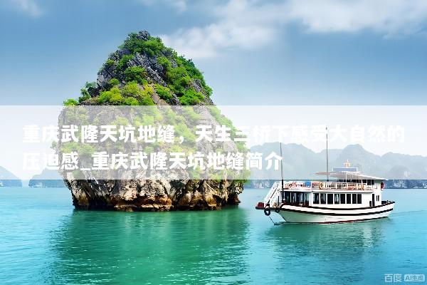 重庆武隆天坑地缝，天生三桥下感受大自然的压迫感_重庆武隆天坑地缝简介