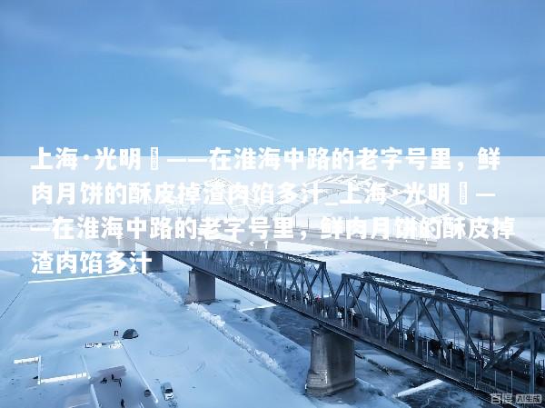 上海·光明邨——在淮海中路的老字号里，鲜肉月饼的酥皮掉渣肉馅多汁_上海·光明邨——在淮海中路的老字号里，鲜肉月饼的酥皮掉渣肉馅多汁