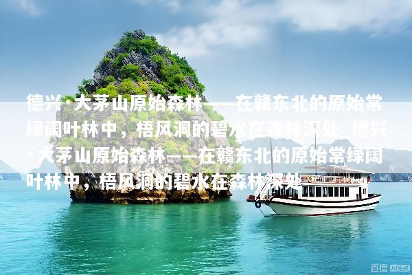 德兴·大茅山原始森林——在赣东北的原始常绿阔叶林中，梧风洞的碧水在森林深处_德兴·大茅山原始森林——在赣东北的原始常绿阔叶林中，梧风洞的碧水在森林深处