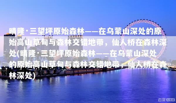 晴隆·三望坪原始森林——在乌蒙山深处的原始高山草甸与森林交错地带，仙人桥在森林深处(晴隆·三望坪原始森林——在乌蒙山深处的原始高山草甸与森林交错地带，仙人桥在森林深处)