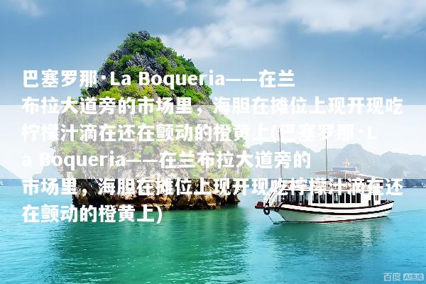 巴塞罗那·La Boqueria——在兰布拉大道旁的市场里，海胆在摊位上现开现吃柠檬汁滴在还在颤动的橙黄上(巴塞罗那·La Boqueria——在兰布拉大道旁的市场里，海胆在摊位上现开现吃柠檬汁滴在还在颤动的橙黄上)